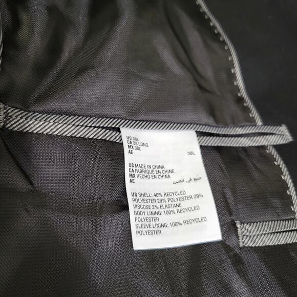 Alfani Men's Slim-Fit Stretch Solid Suit Jacket Blazer Black NWT 38L - Picture 14 of 16